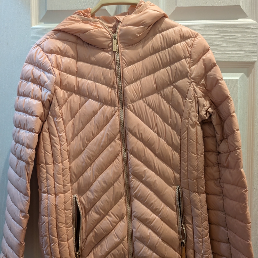 Michael Kors Blush Pink Puffer Jacket